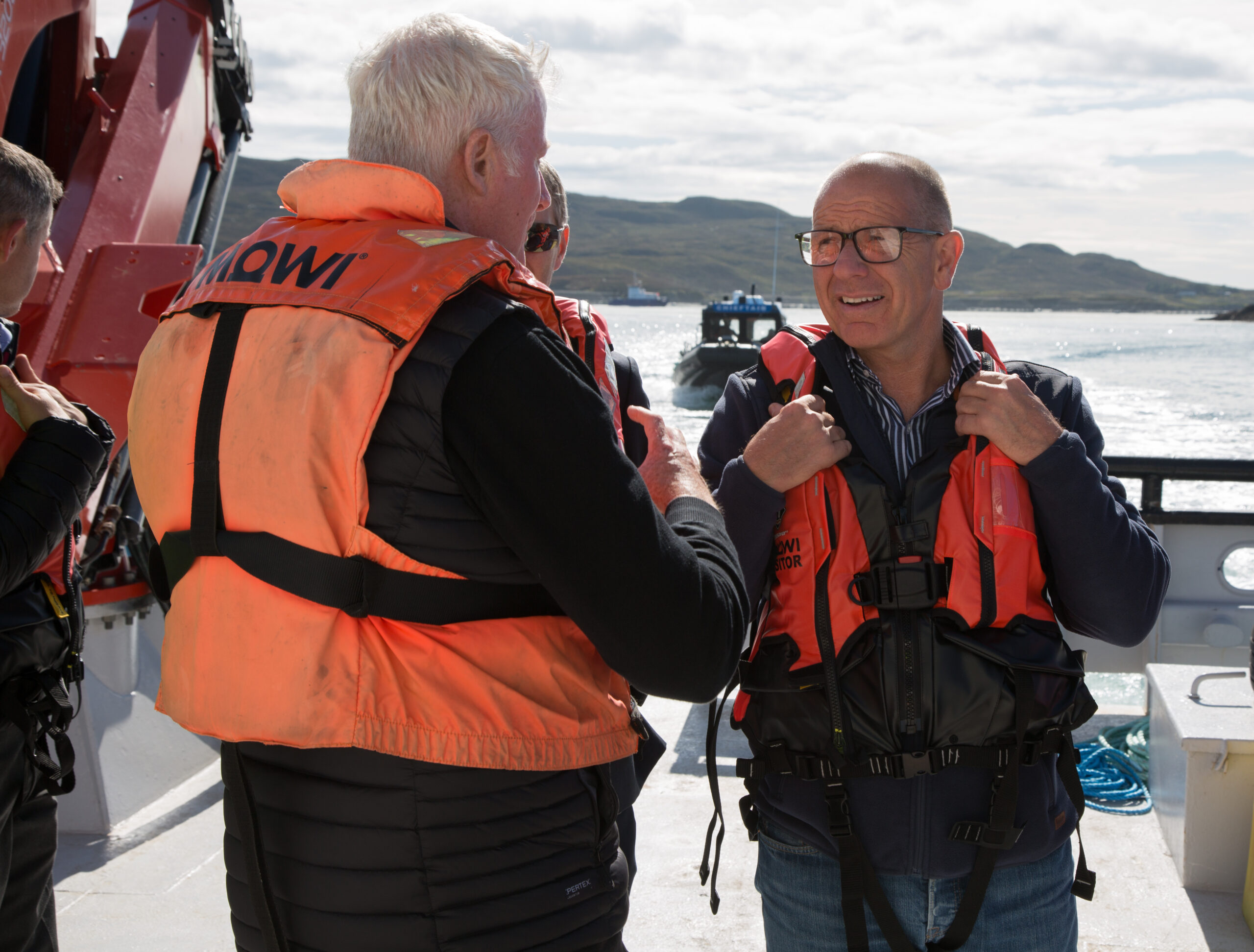 Scottish Government Minister for Agriculture, Marine and the Islands, Jim Fairlie, visits Cheesebay farm